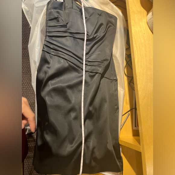 Formal luxury dress, black A line(bodycon) strapless fancy dress. - Picture 12 of 12